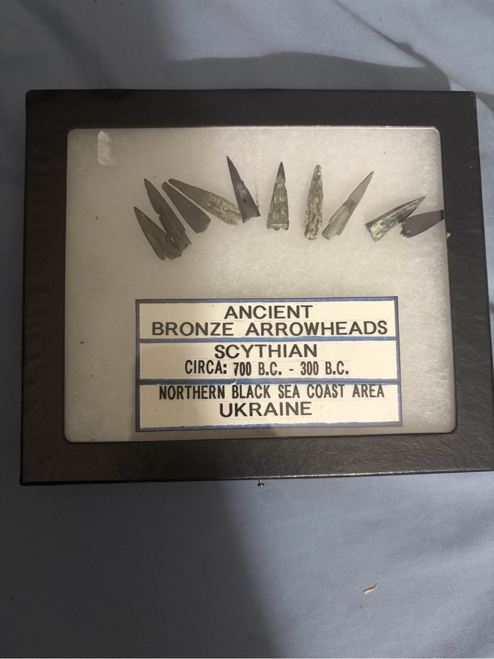 Lot of 10 Ancient Scythian Bronze Arrowheads (700–300 BC)